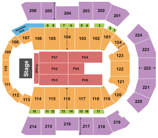 Numerica Veterans Arena Journey Seating Chart